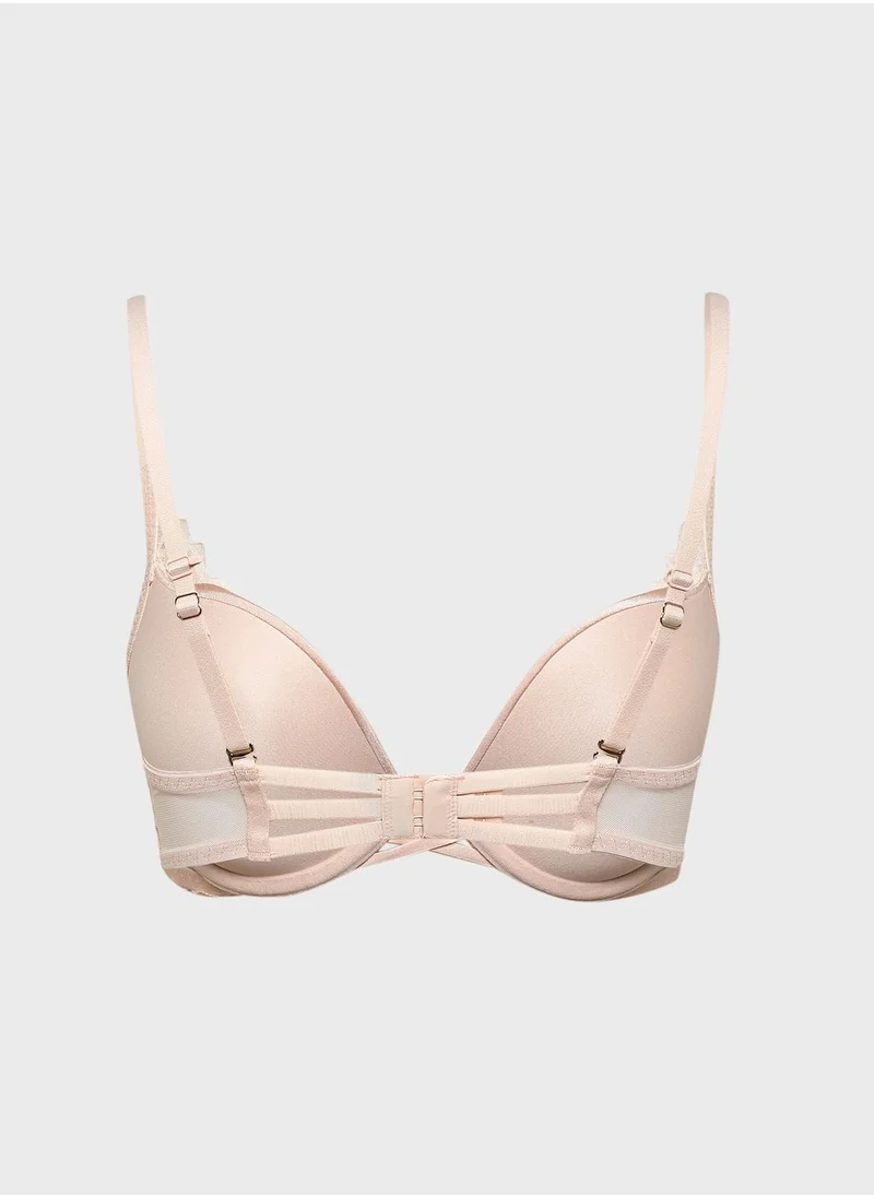 La Senza Lace Detail Plunge Bra