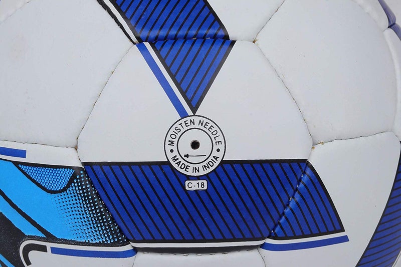COSCO كرة قدم ميلانو من الألياف الصناعية، مقاس 5 (أبيض/أزرق/أسود) - Image 5