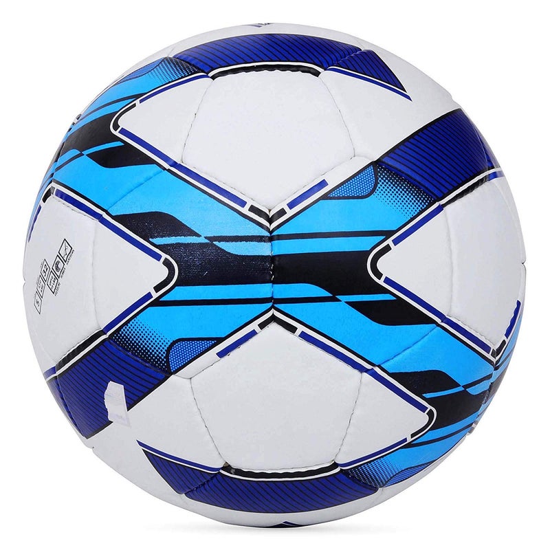 COSCO كرة قدم ميلانو من الألياف الصناعية، مقاس 5 (أبيض/أزرق/أسود) - Image 4