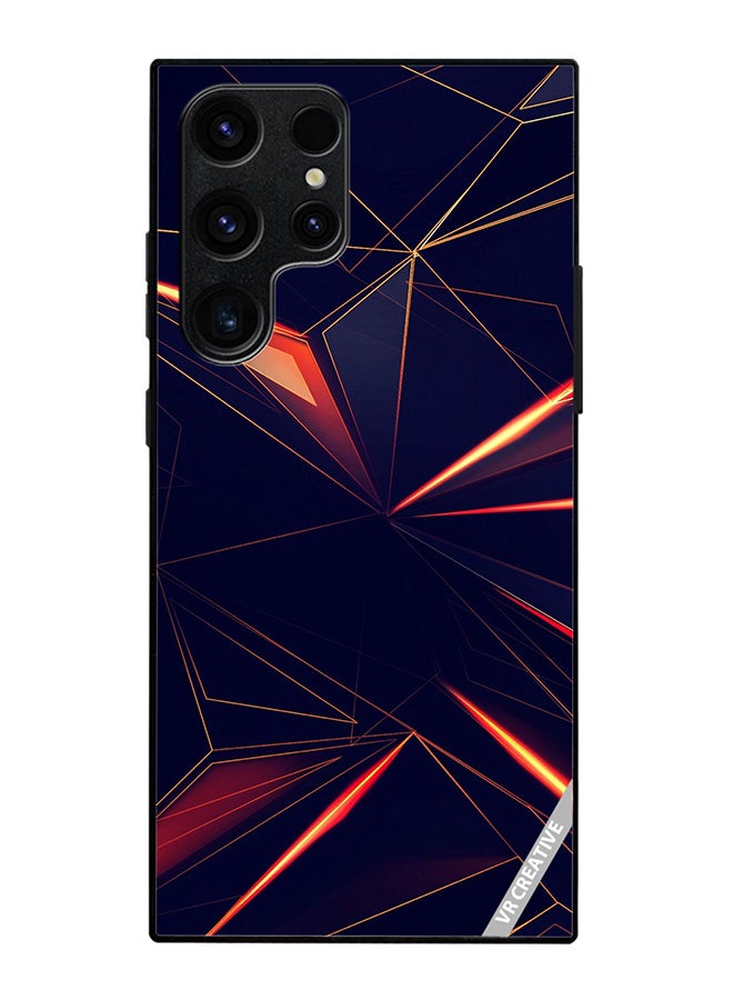 Protective Case Cover For Samsung Galaxy S25 Ultra Geometrical Design Multicolour