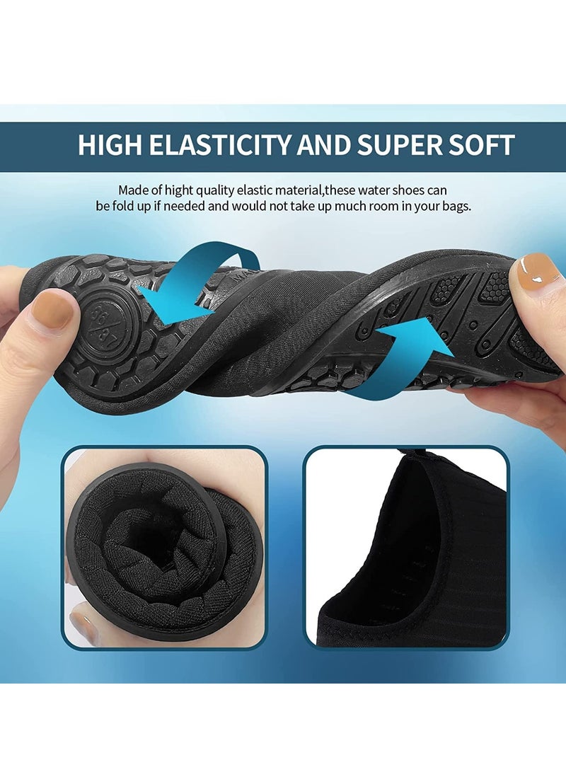 VUCATIN Water Shoes for Men Women Quick-Dry Aqua Socks Slip-on Beach Shoes Swimming Shoes Barefoot Yoga Socks for Sport Beach Swim Surf Yoga Exercise (A)  - Image 3