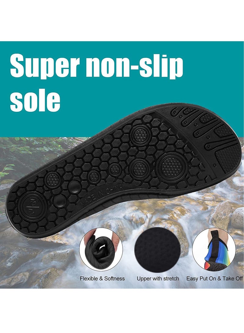 VUCATIN Water Shoes for Men Women Quick-Dry Aqua Socks Slip-on Beach Shoes Swimming Shoes Barefoot Yoga Socks for Sport Beach Swim Surf Yoga Exercise (A)  - Image 5