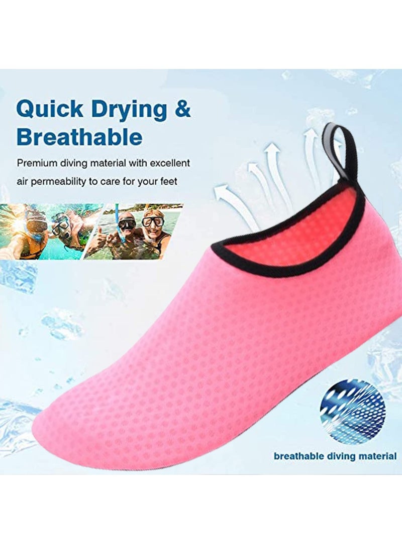 VUCATIN Water Shoes for Men Women Quick-Dry Aqua Socks Slip-on Beach Shoes Swimming Shoes Barefoot Yoga Socks for Sport Beach Swim Surf Yoga Exercise (A)  - Image 2