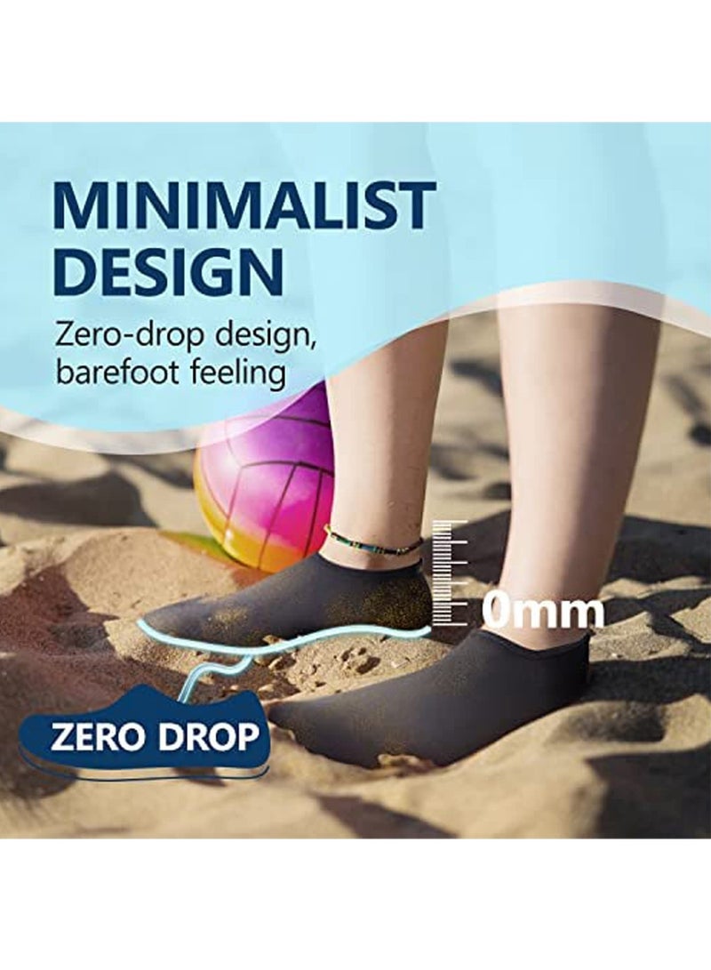 VUCATIN Water Shoes for Men Women Quick-Dry Aqua Socks Slip-on Beach Shoes Swimming Shoes Barefoot Yoga Socks for Sport Beach Swim Surf Yoga Exercise (A)  - Image 4