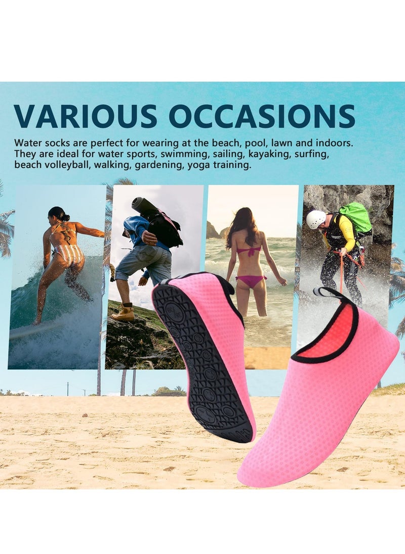 Water Shoes for Men Women Quick-Dry Aqua Socks Slip-on Beach Shoes Swimming Shoes Barefoot Yoga Socks for Sport Beach Swim Surf Yoga Exercise (A) - pzsku/Z25351FD859D512554750Z/45/_/1718965297/26b43560-3a1c-4d52-b8e5-3e9e33457b05