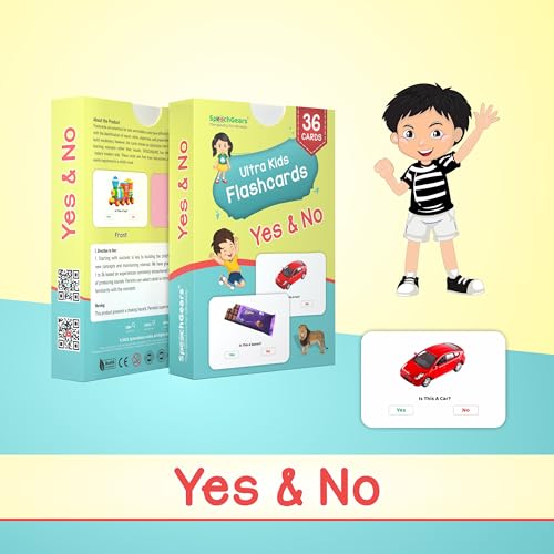SpeechGears Yes and No Flash Cards, 36 Cards, Teaching Learning Materials for Kids - Image 5
