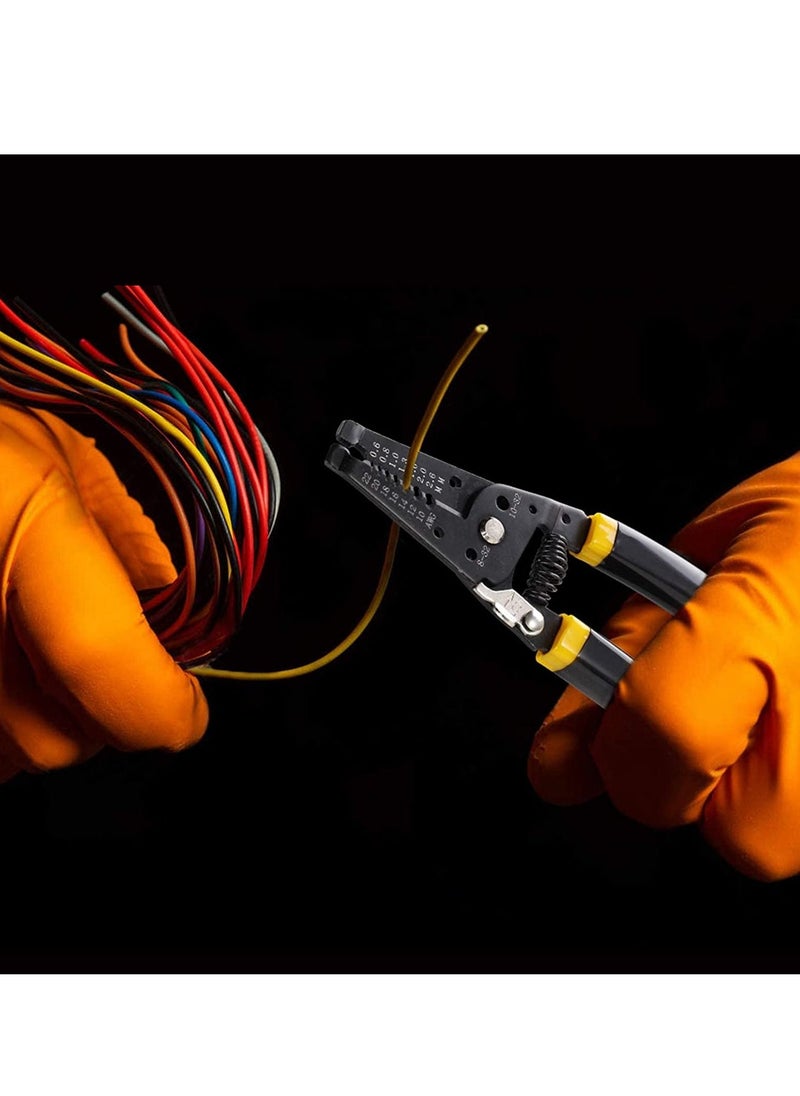 Excefore - 7in Wire Stripper 10-22 AWG Cutter Crimper, Copper Wire Stripping Tool And Multi-Function Hand Tool, Professional Handle Design And Refined Craftsmanship - Image 1