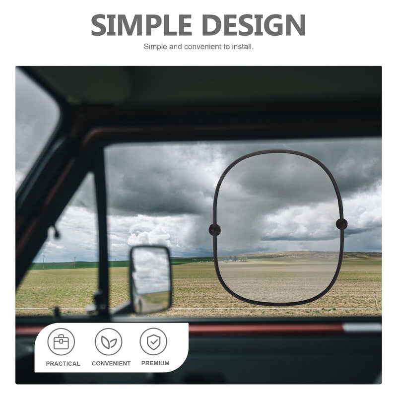 Black Mesh Side Window Sunshade 2pcs 44x36cm UV Protection Sun Shield for Electric Vehicles - Image 4