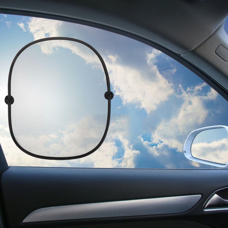 Black Mesh Side Window Sunshade 2pcs 44x36cm UV Protection Sun Shield for Electric Vehicles - Image 5