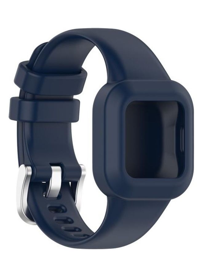 NIBEMINENT Silicone Replacement Watchband for Garmin Vivofit JR3 Dark Blue - Image 1
