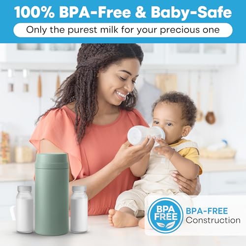 Tilcare Portable Breast Milk Cooler Bottle: 30H Cooling Time, 2 x 150ml/5Oz BPA-Free, Durable Breastmilk Storage Bottles, Breastmilk Cooler, Travel Breastfeeding Milk Chiller for Baby - Image 5