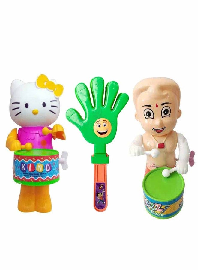 PRIMEFAIR Key Operated Cute Drummer Toy with Noisemakers Favors Concert Party Cheering Props Children clap clap Your Hands Small Hands Clapping Toy (KITTYCAT-PROPS-BHE-003) - Image 5