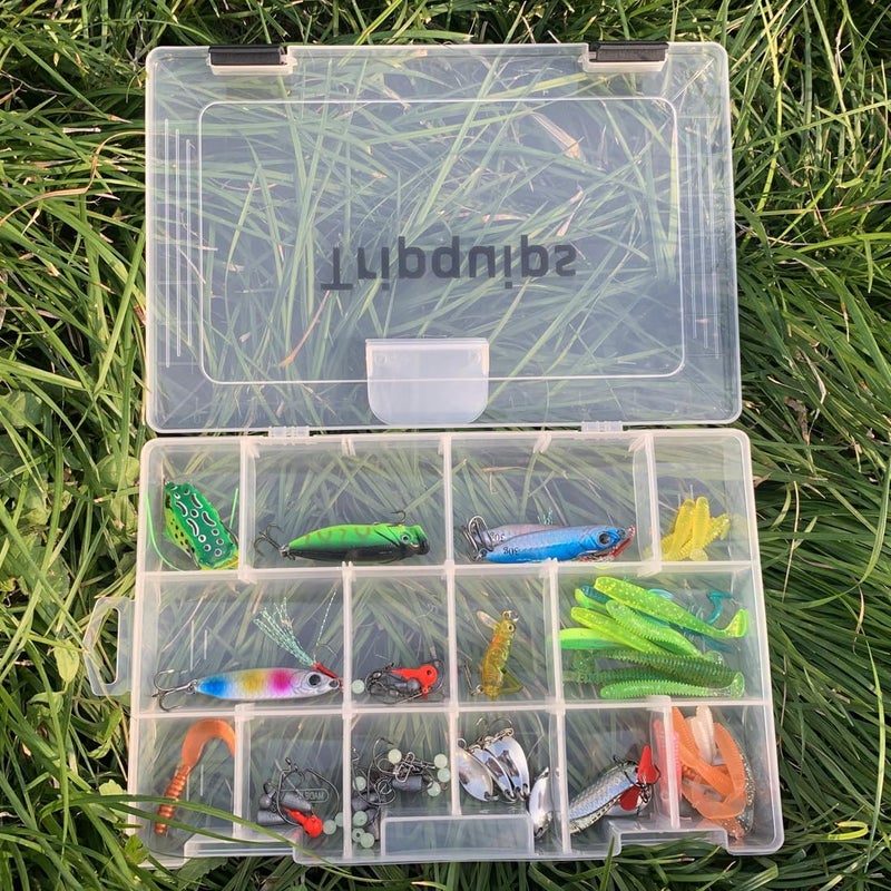 Tripquips 3600 Tackle Trays, Plastic Storage Organizer Box with Removable Dividers - Tackle Boxes - Fishing Tackle Storage - 3700 Tackle Trays - 2 Packs/4 Packs Box Organizer-3600 4 Packs - Image 5