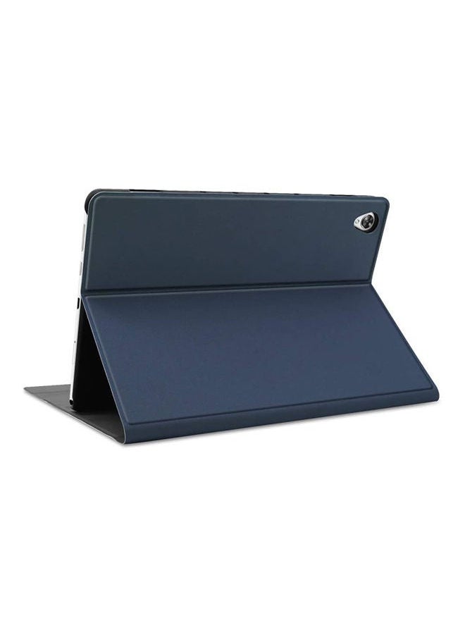 NIBEMINENT Ultra Thin Pu Leather Slim Folio Stand Cover Removable Wireless Tooth Keyboard Case For Huawei Mediapad M6 10.8 （） Blue  - Image 2