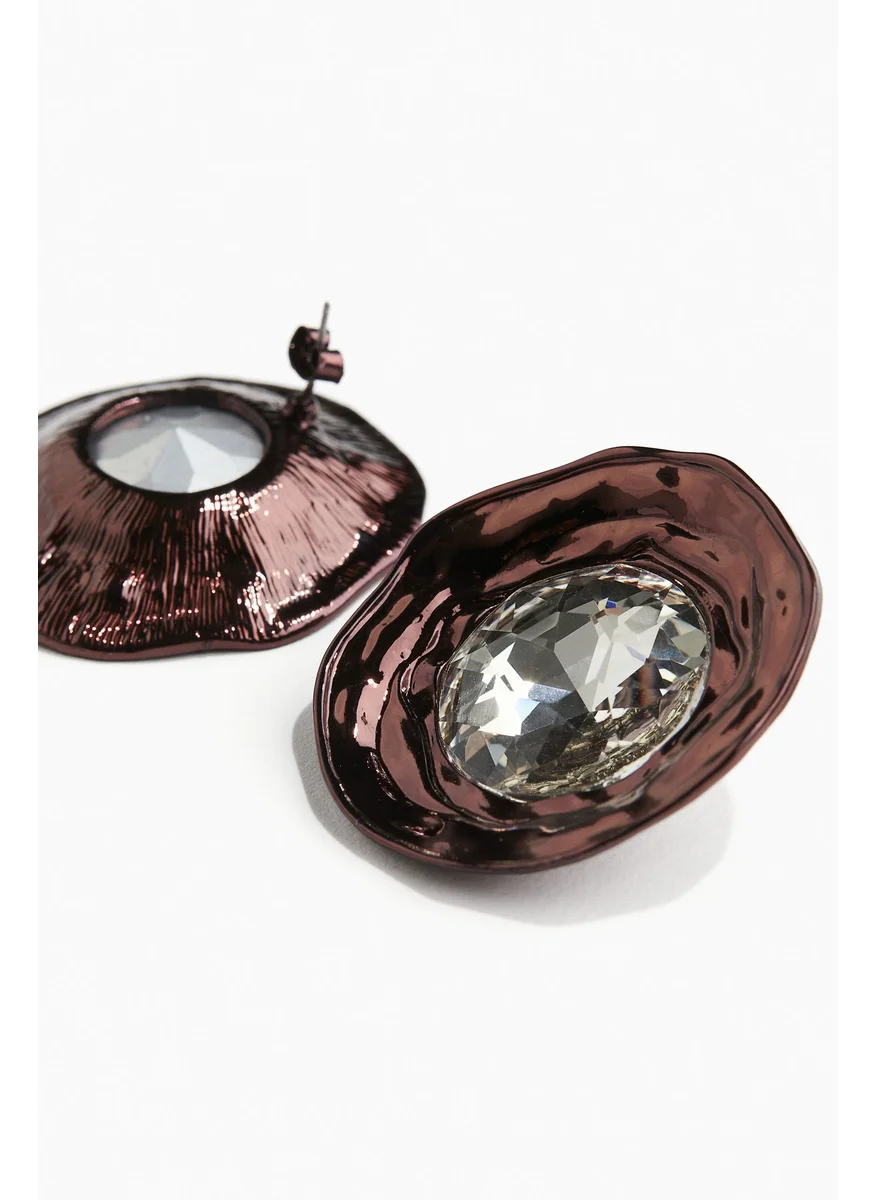 اتش اند ام Rhinestone Earrings