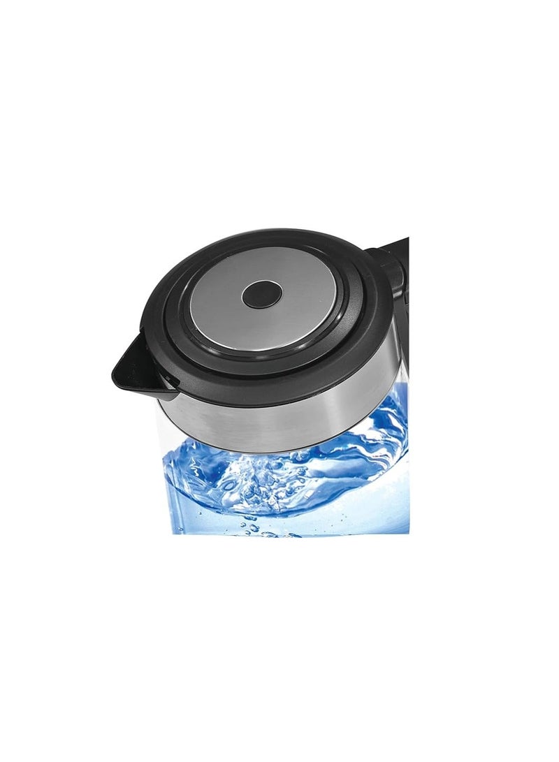بنجوين Family Glass Kettle 2L PK-1000 2200W Italian Components Black 2 L 2200 W PK-1000 Multicolour - Image 2