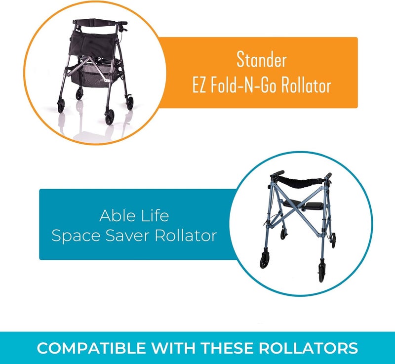 Stander Swivel Front Wheel Kit, 6-Inch Replacement Rolling Walker Wheels for Adults, Seniors, and Elderly, Compatible 's Wonder-Rollator and Wonder-Rollator-Plus, Set of 2 - Image 5