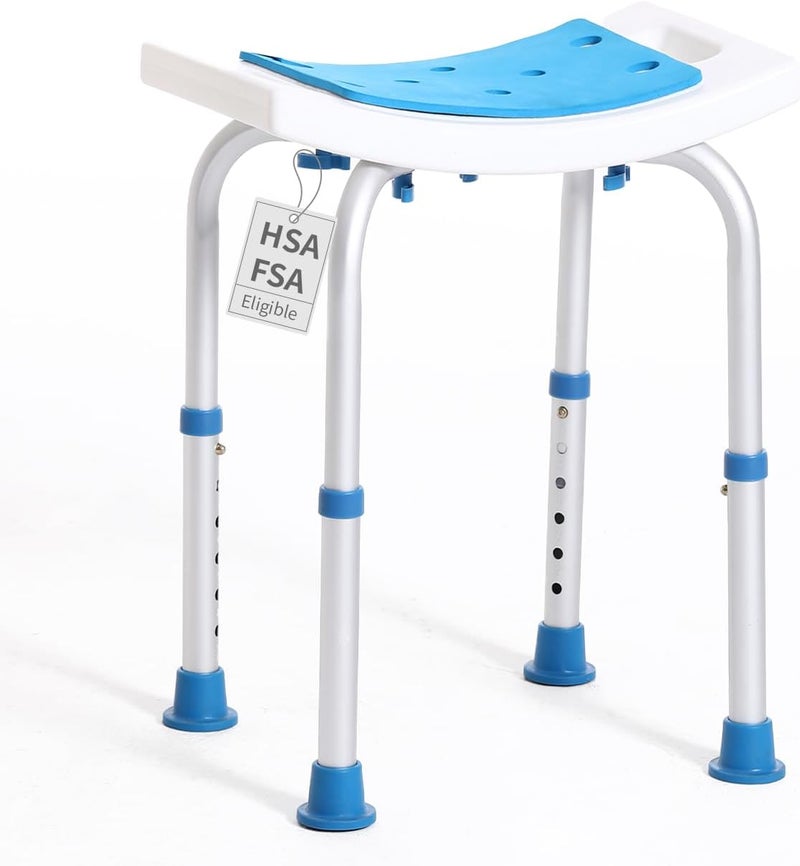 Souheilo FSA/HSA Eligible Shower Chair for Inside Shower, Shower Stool for Insidetub, Tool-Free Assembly Shower Seat for Bathtub, Shower Bath Chairs for Seniors/Disabled by - Image 1