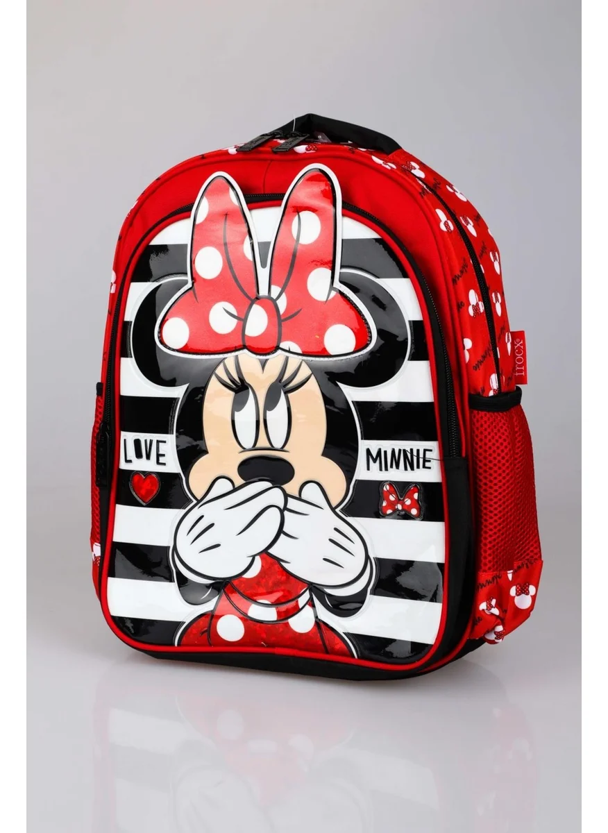 Minnie Mouse Licensed School Bag With Decomus Due Iconic