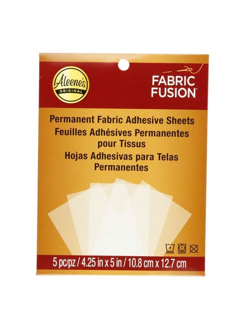 Fabric Fusion Permanent Adhesive Sheets 5Pc