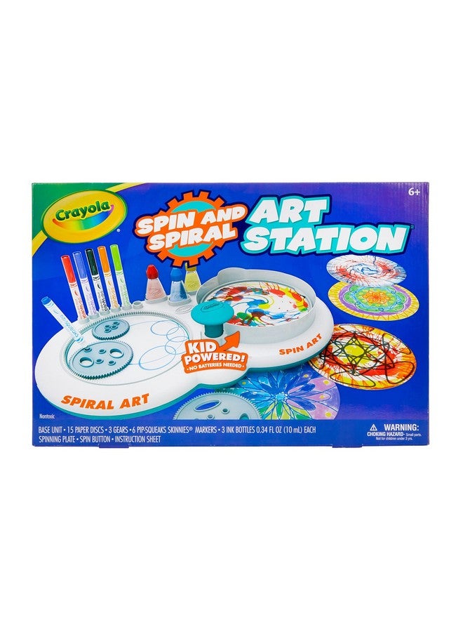 Crayola Spin & Spiral Art Station, DIY Crafts, Toys for Boys & Girls, Gift, Age 6, 7, 8, 9 - Image 1