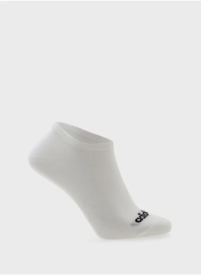 Adidas 3 Pack Linear Low Socks