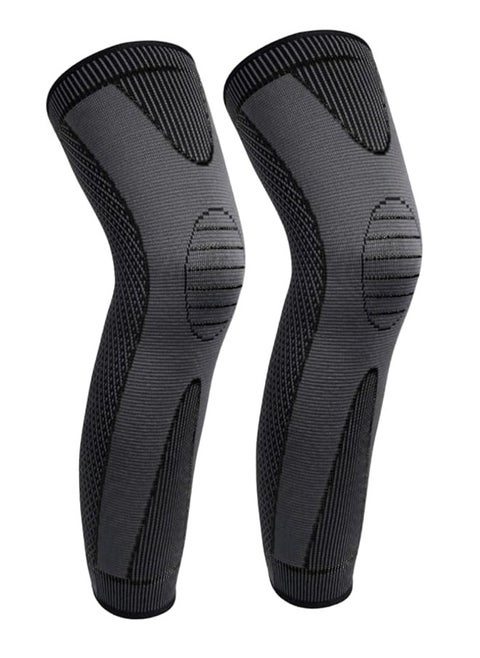 Full Leg Sleeves Long Compression Leg Sleeves Knee Sleeves Protect Legs, Suitable for Men Women Basketball, Support Protector for Running, Exercise, Relieve Joint Pain, Meniscal Tears, Arthritis, Tend