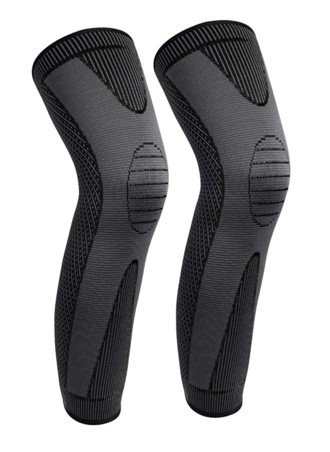 Generic - Full Leg Sleeves Long Compression Leg Sleeves Knee Sleeves Protect Legs, Suitable for Men Women Basketball, Support Protector for Running, Exercise, Relieve Joint Pain, Meniscal Tears, Arthritis, Tend - Image 1