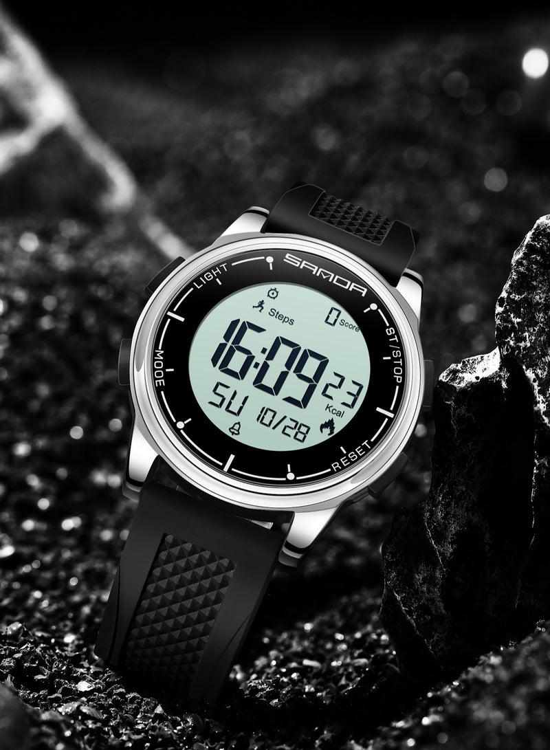 Sanda Student Sports Quartz LED Electronic Watch Calorimeter Step Electronic Watch Sleep Monitoring Smart Electronic Watch - Image 3