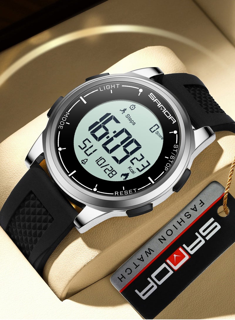 Sanda Student Sports Quartz LED Electronic Watch Calorimeter Step Electronic Watch Sleep Monitoring Smart Electronic Watch - Image 1