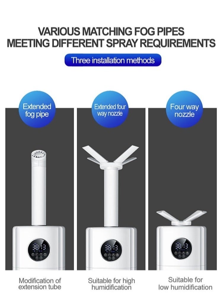 والالا مرطب هواء سعة 21 لترًا، 3 سرعات، مناسب للغرف الكبيرة، مع خاصية الإغلاق التلقائي، ورذاذ بارد، وملء علوي، وفوهة مزدوجة 360 درجة، وقوة 110 وات، باللون الأبيض - Image 2