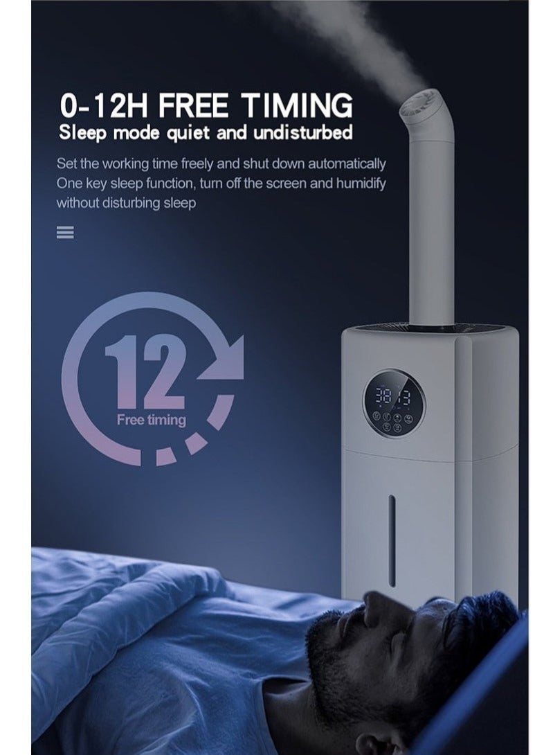 والالا مرطب هواء سعة 21 لترًا، 3 سرعات، مناسب للغرف الكبيرة، مع خاصية الإغلاق التلقائي، ورذاذ بارد، وملء علوي، وفوهة مزدوجة 360 درجة، وقوة 110 وات، باللون الأبيض - Image 3