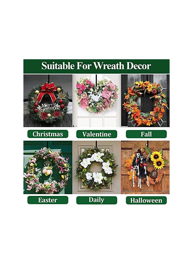 PROMASS Christmas Wreath Hangers15" Metal Wreath Hook Over the Front Door Wreath Hanger for Christmas Decor, Front Door, Wreaths,Coats(2 Pack) - Image 5