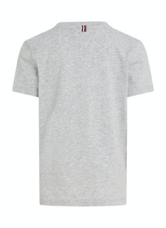 TOMMY HILFIGER Boys' Essential Organic Cotton T-Shirt, Grey  - Image 5