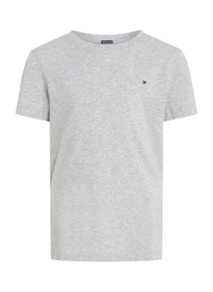 TOMMY HILFIGER Boys' Essential Organic Cotton T-Shirt, Grey  - Image 2