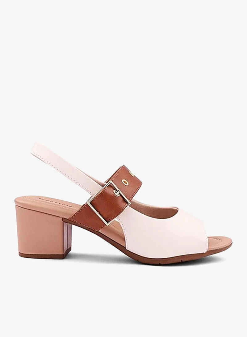 أيقون Women's Two-Tone Heeled Slipper