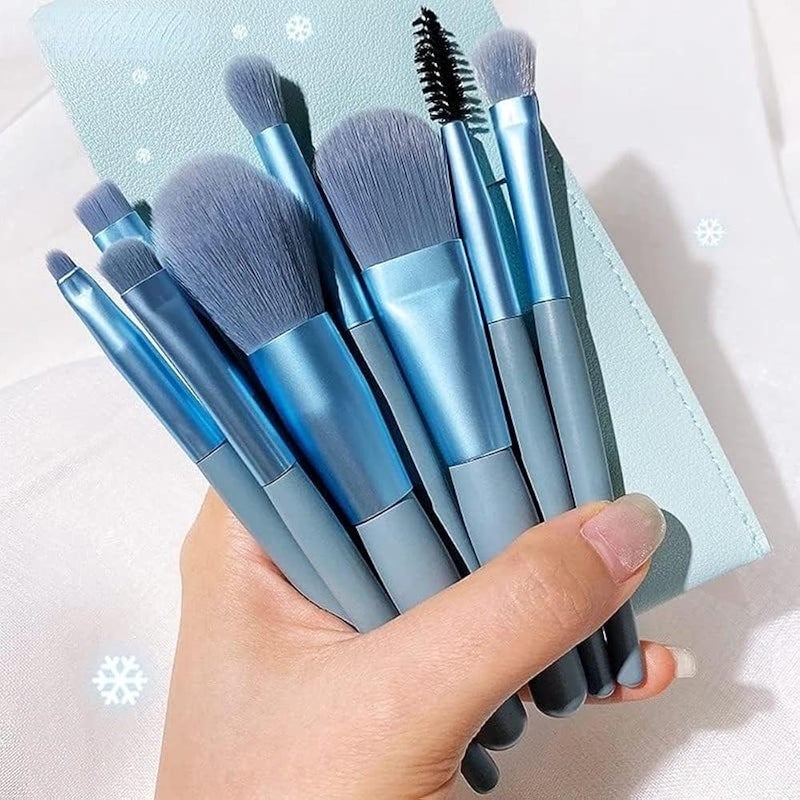 Professional Makeup Brush Set, 8Pcs Ultra Soft Purple Make Up Brushes with Foundation, Contour, Blush, Concealer, Eye Shadow, Blending, Liner Brush Tools, Gift for Women - Image 5