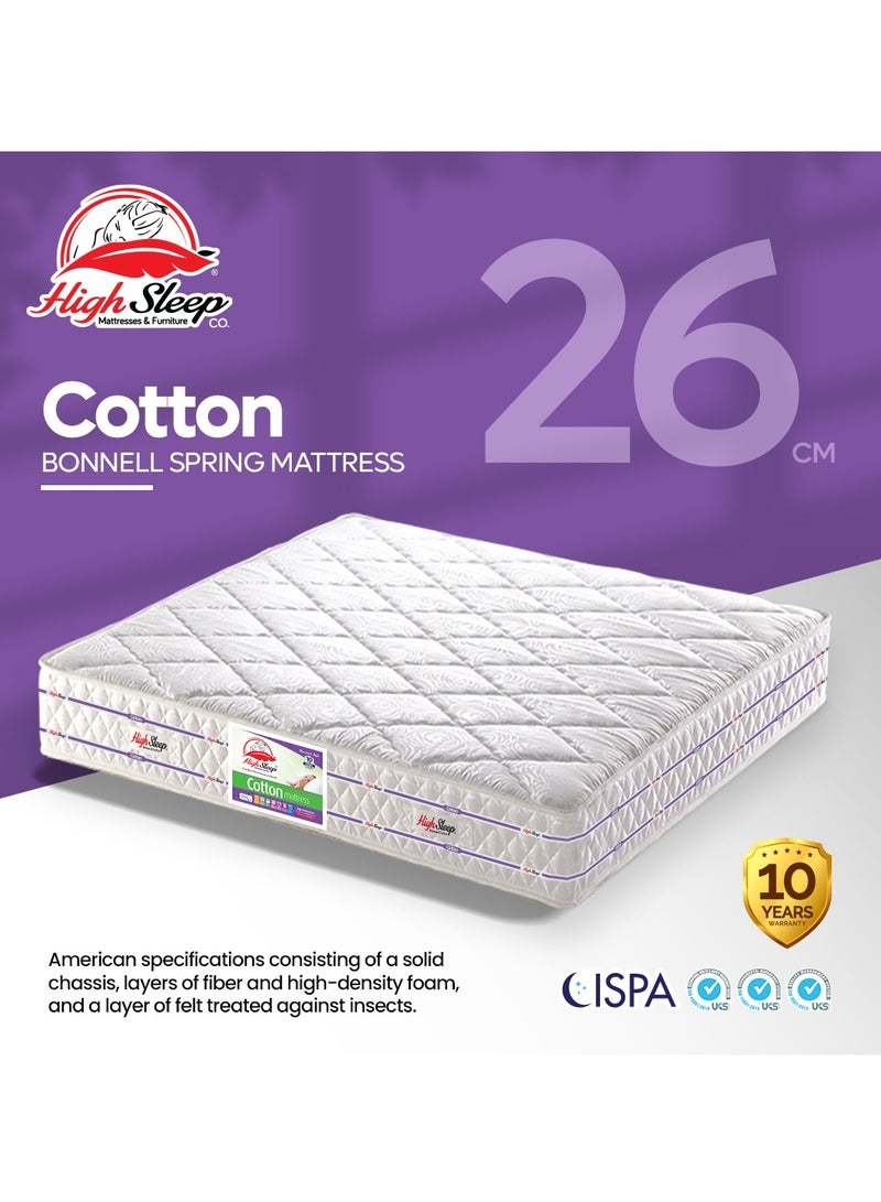 High Sleep Cotton Mattress 160x195x26 cm - Image 1