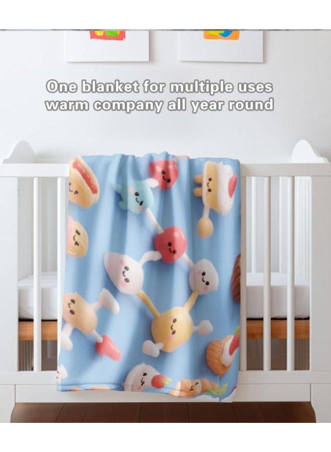 general Baby and children's cartoon flannel thin blanket (warm and comfortable, suitable for sleep, game use) 70cm*100cm - Image 5