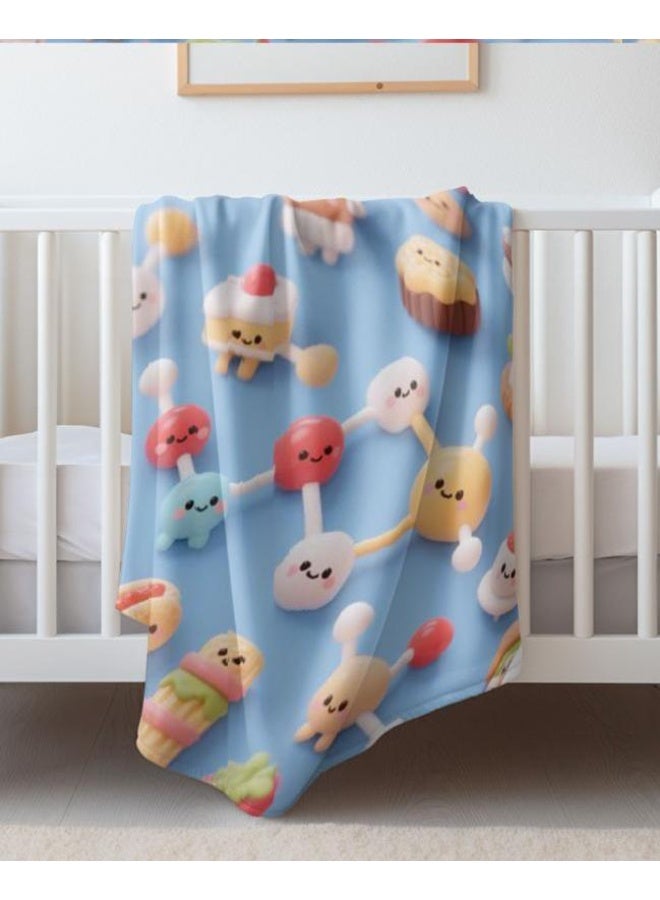 general Baby and children's cartoon flannel thin blanket (warm and comfortable, suitable for sleep, game use) 70cm*100cm - Image 4