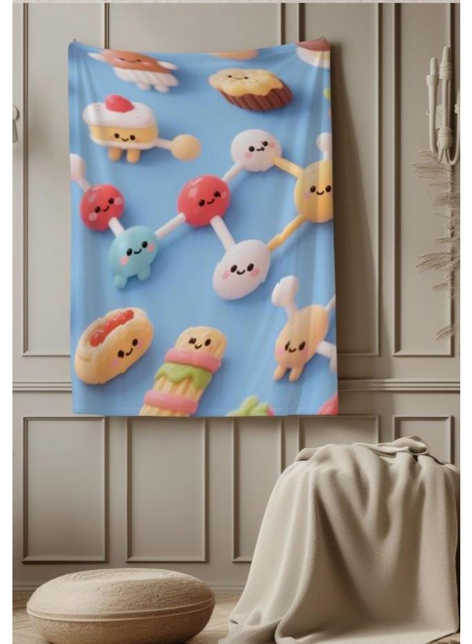 general Baby and children's cartoon flannel thin blanket (warm and comfortable, suitable for sleep, game use) 70cm*100cm - Image 1