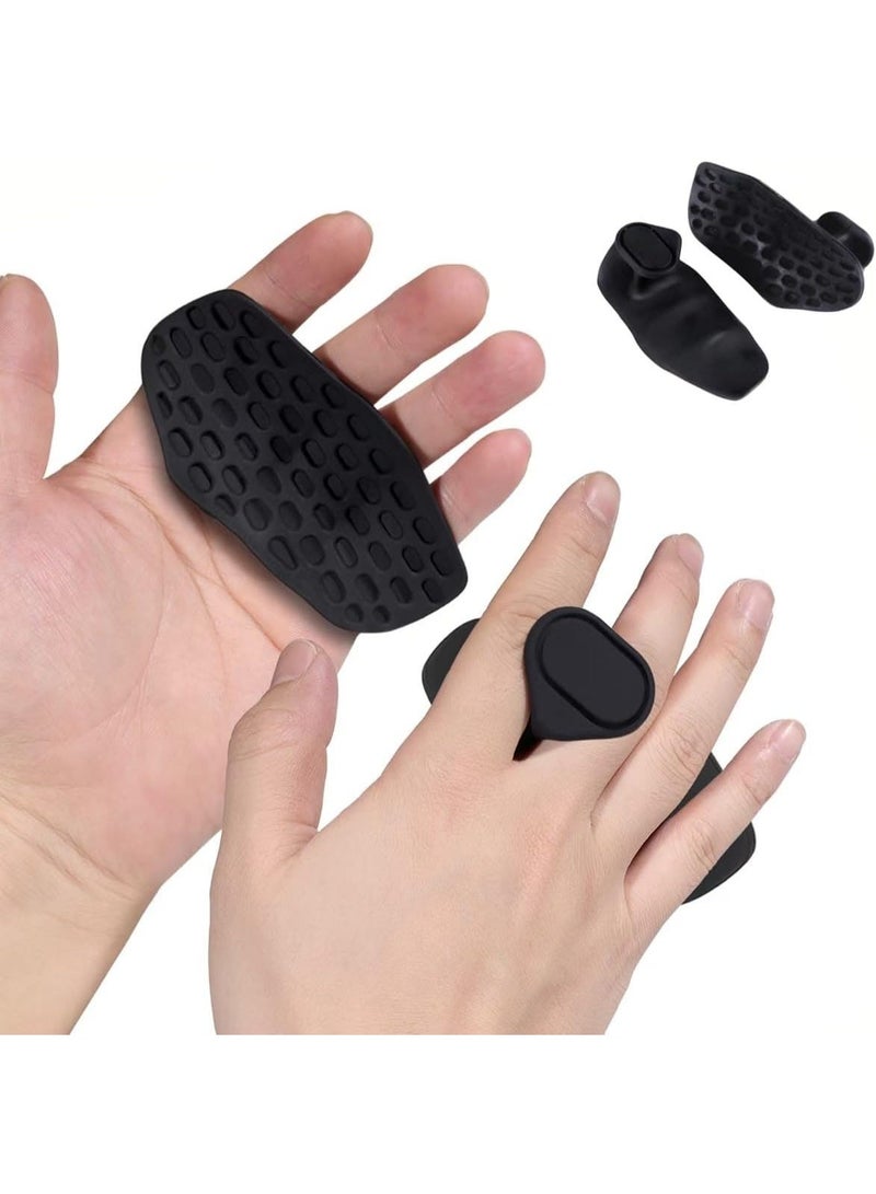 Vsport Rubber handles for the gym for weightlifting for men and women, anti-slip exercise grips to protect your hands, weightlifting handles for workouts, dumbbell grips and weightlifting grip pads from V Sport, two pieces - Image 1