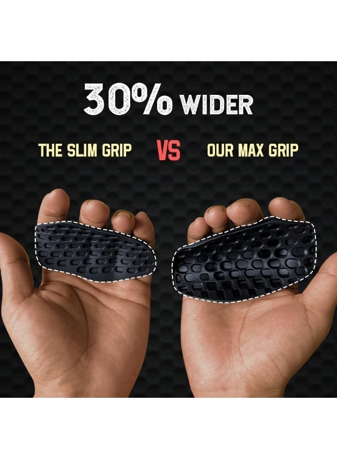 Vsport Rubber handles for the gym for weightlifting for men and women, anti-slip exercise grips to protect your hands, weightlifting handles for workouts, dumbbell grips and weightlifting grip pads from V Sport, two pieces - Image 4