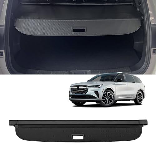 AUXKO Retractable Cargo Cover for Lincoln Nautilus 2025 2024 Trunk Cargo Cover Luggage Security Shade Cover for 2025 2024 Lincoln Nautilus Shielding AntiPeeping Luggage Privacy Screen Carbon Fiber