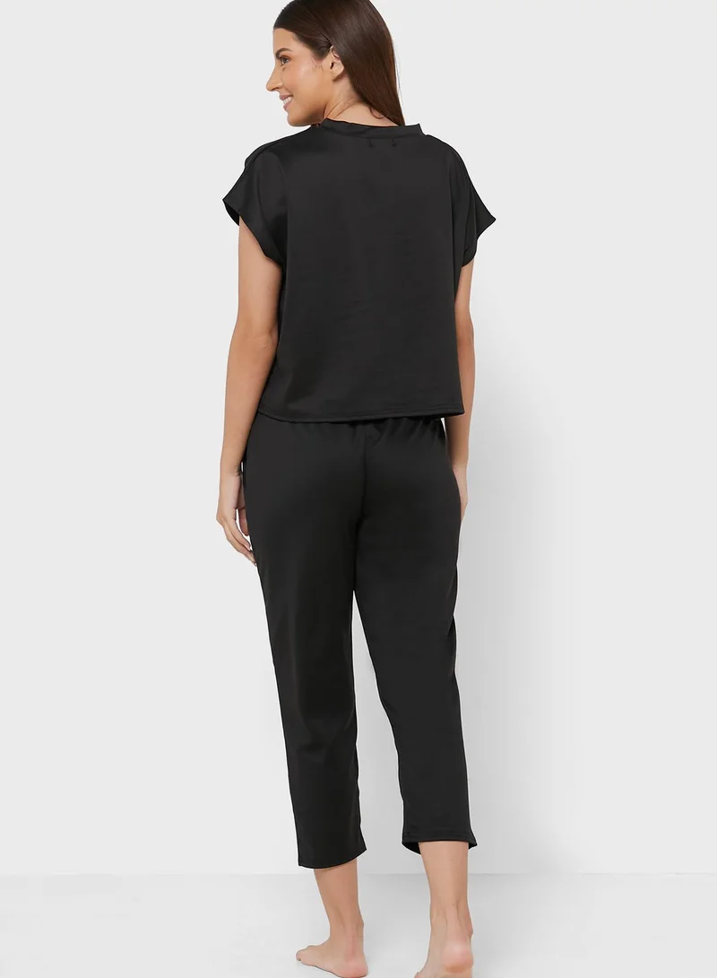 Miss Pap Crew Neck Top & Pants Set