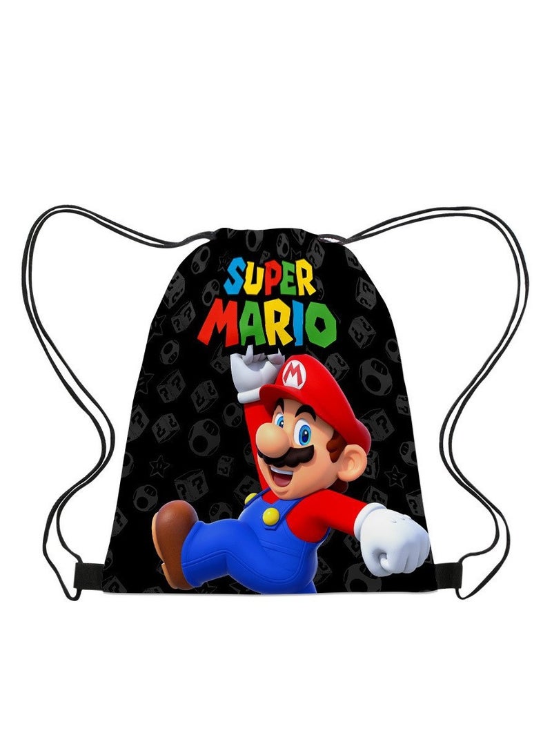 Cartoon Bundle Pocket Backpack for Children's Leisure Load Reduction, Student Large Capacity Printed Backpack - Image 1