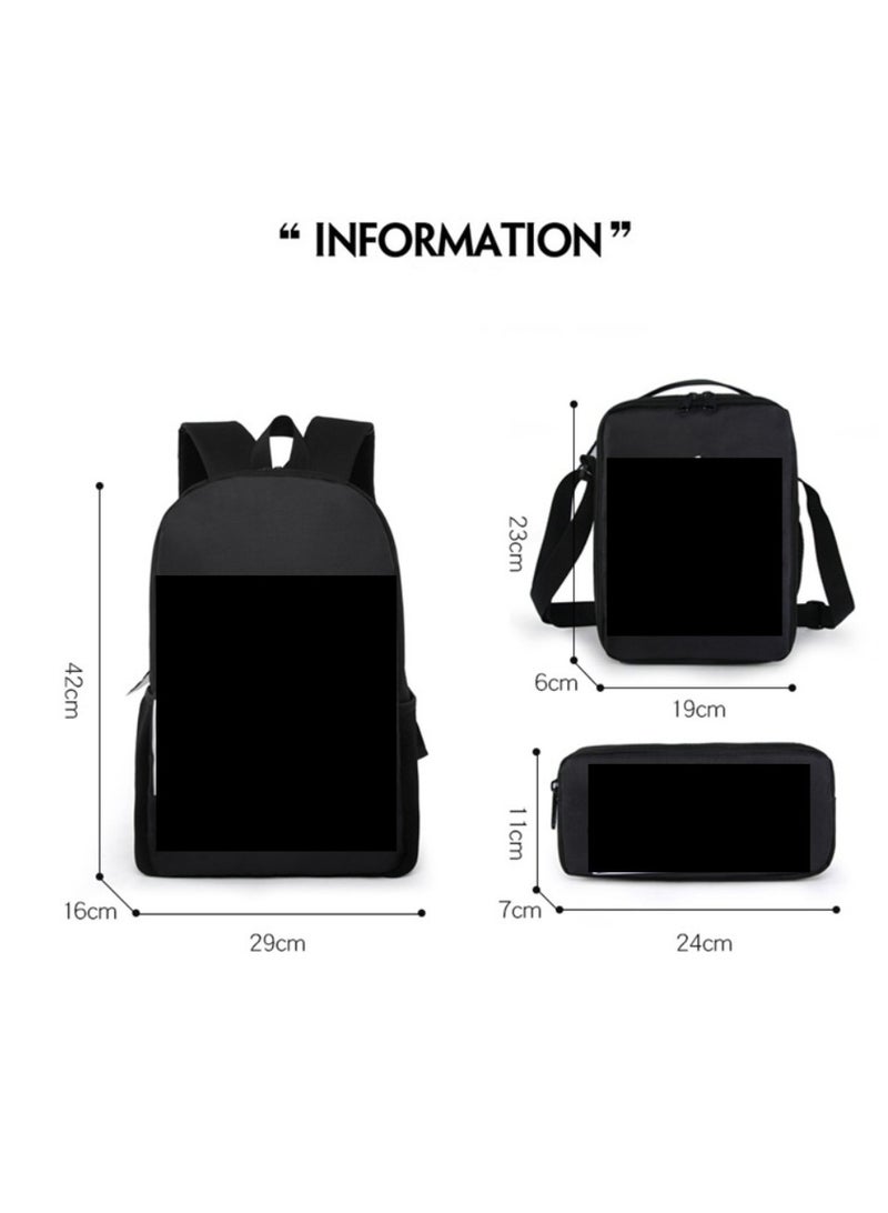 Cartoon Bundle Pocket Backpack for Children's Leisure Load Reduction, Student Large Capacity Printed Backpack - Image 2
