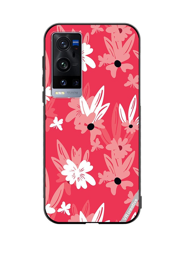 VR CREATIVE Protective Case Cover For Vivo X60 Pro Plus Floral Pattern Based On Traditional Folk Art Ornaments Design Multicolour - Image 1