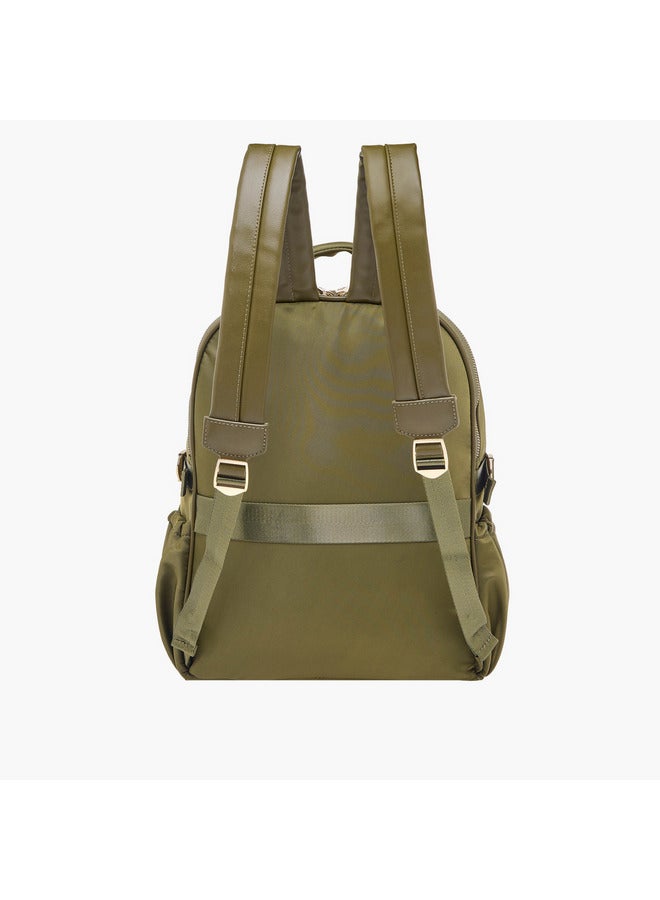 MISSY Women Solid Backpack with Adjustable Shoulder Straps and Zip Closure - 34x15x40 cm - Image 4