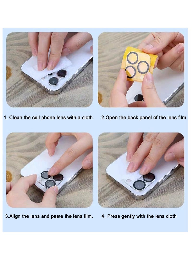 Tempered Glass Camera Lens Protector for iPhone 16 Pro, Anti-Scratch Camera Lens Cover No Affect on Night Shots  - Image 2
